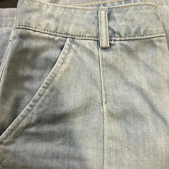 Paige Clarice Pleated Wide Leg Denim Culottes size 2 or 26 - Picture 12 of 14